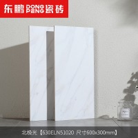 东鹏瓷砖 白色300x600卫生间厨房墙砖厨卫地砖大理石纹地板磁砖墙面砖 北极光630EL