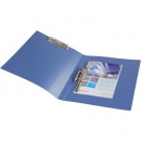 金得利单强力A4文件夹 长强力夹塑料资料管理单夹板夹 ALH620长强力夹+板夹蓝色