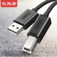 优越者(UNITEK)高速USB打印机线5米 USB2.0方口打印线 AM/BM数据线 佳