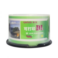 UNIS紫光 DL可打印空白光盘 光碟 DVD+R 8X 8.5G 240MIN 大容量D