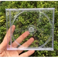 光盘盒 单片装 加厚80明单 CD盒 全透明光碟包装盒碟盒 DVD塑料壳 透明玻璃盒一包(