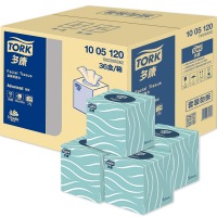 维达 多康Tork Select精选盒抽 3层50抽*36盒 整箱销售 酒店客房用立方硬盒