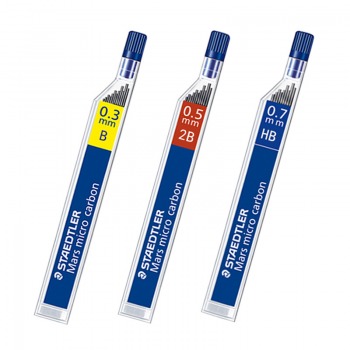 德国施德楼（STAEDTLER）250铅芯自动铅笔铅芯0.5mm（HB）活动铅笔防断替芯 单片装