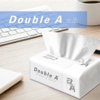 Double A Clean&Care酒店商务用软抽面纸餐巾纸2层整箱x48包 200抽x