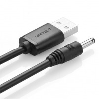 绿联 USB转DC电源线 3.5mm供电线 支持分线器集线器HUB小风扇音响台灯 圆孔数据
