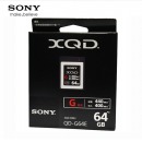 索尼（SONY）XQD存储卡 专业摄像机FS7 AX1E 尼康D850 Z7 Z6单反相机内存卡 XQD卡 QD-G64F（64G单存储卡）