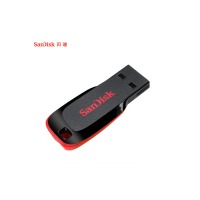 闪迪（SanDisk）32GB USB2.0 U盘 CZ50酷刃 黑红色 时尚设计 安全加密软件