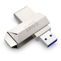 忆捷（EAGET）32GB USB3.0 U盘 F70高速全金属360度旋转车载优盘珍珠镍