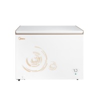 美的(Midea)301升 商用冰柜 卧式冰箱 冷藏冷冻转换柜 大冷冻变温冷柜(白色)BD