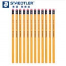 施德楼（STAEDTLER）134 HB铅笔 12支/盒（带橡皮擦）