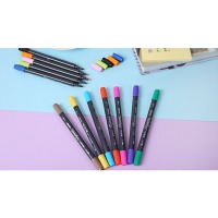 晨光（M&G） 水溶性双头马克笔水溶性马克笔 彩虹系列双头记号笔 绘图设计笔 24色