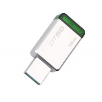 金士顿（Kingston）USB3.1 16GB 金属U盘 DT50 高速车载U盘 绿色