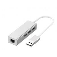 USB百兆有线网卡 USB转RJ45网线接口 USB分线器2.0 