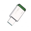 金士顿（Kingston）USB3.1 16GB 金属U盘 DT50 高速车载U盘 绿色